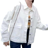 Chaqueta vaquera de calle de gran tamaño